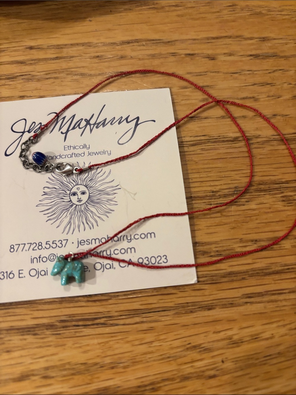 Jes Maharry necklace with a turquoise burro